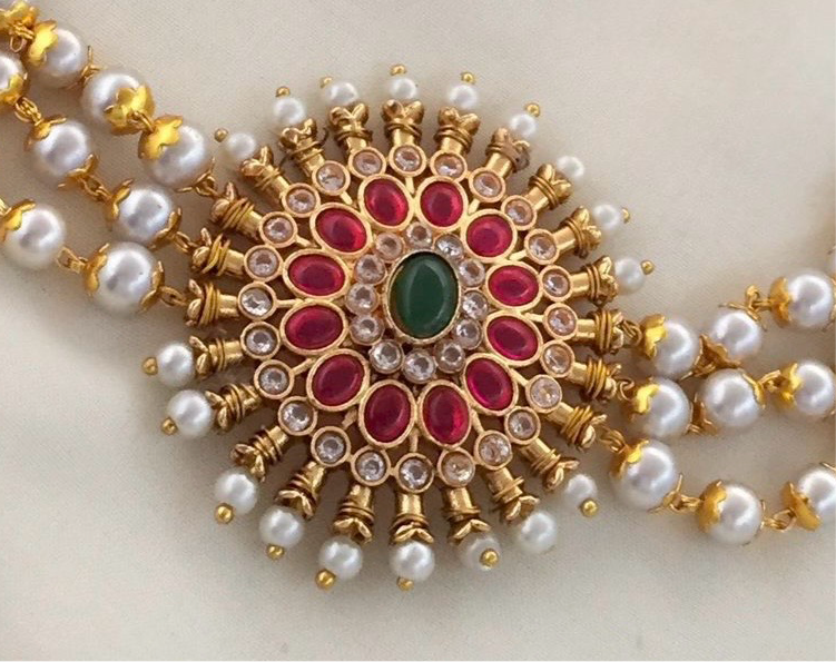 Kemp Pearl choker necklace set