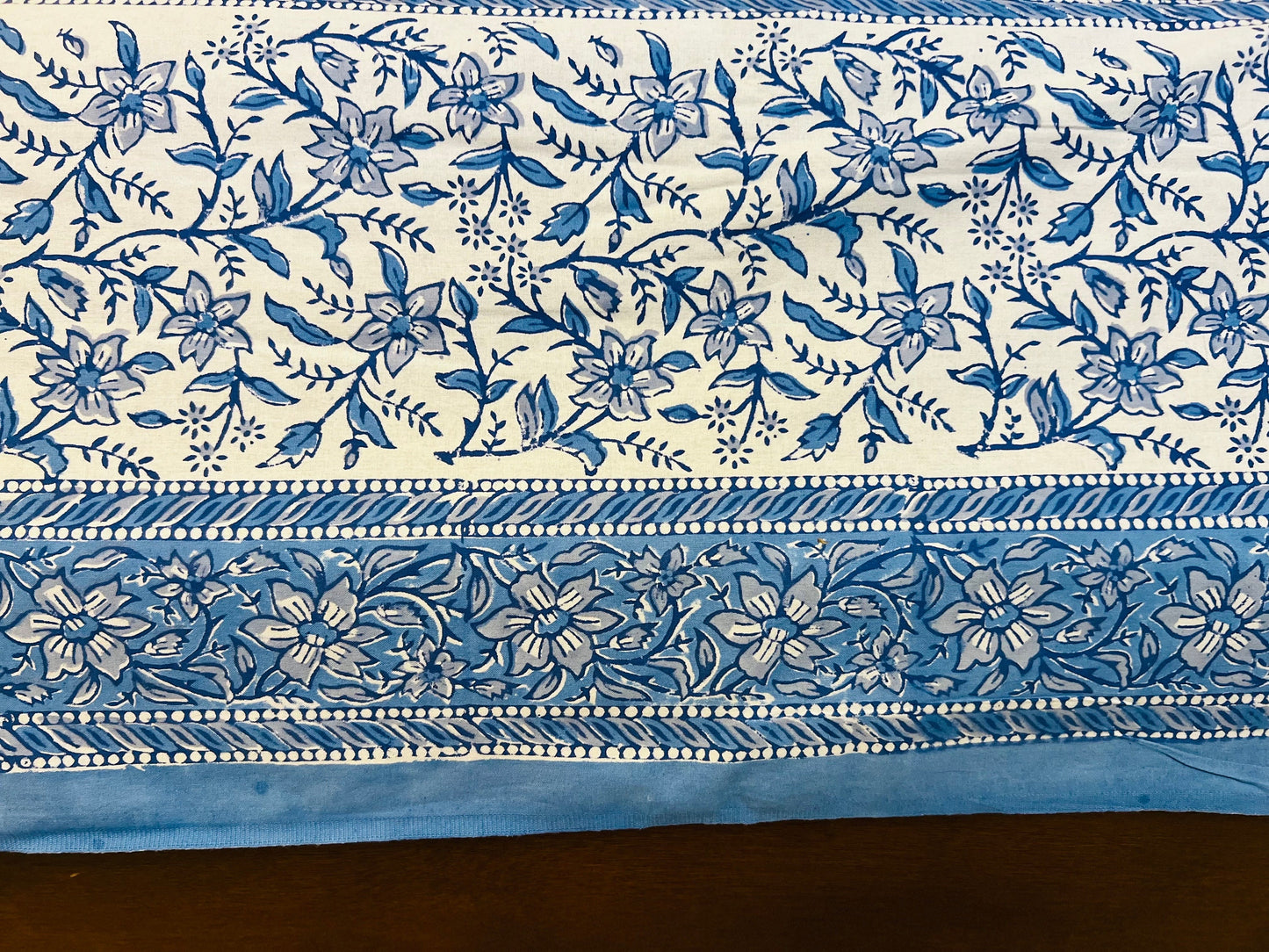 3 Piece Handmade Block Print Flat Bedsheet with 2 Pillows, 100% Cotton Washable, 90x108 Inches, Queen size, Perfect gift