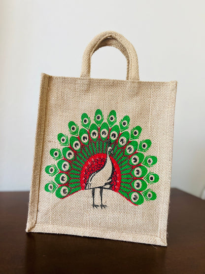 Handmade Eco-Friendly Jute Bag – 11x9